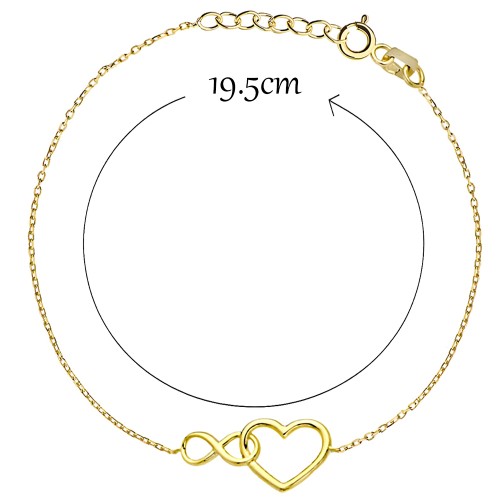 Bransoletka złota serce splecione ze znakiem nieskończoności 585.jpg