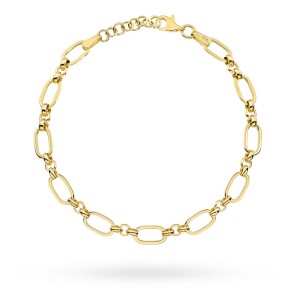 Bransoletka złota ogniwa i kółeczka