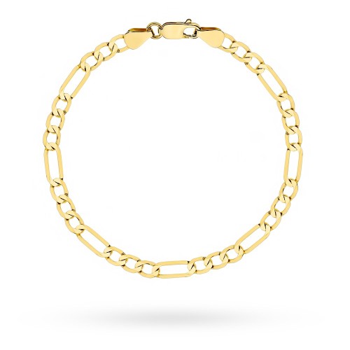 Bransoletka złota o splocie figaro