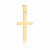 Krzyżyk złoty gładki średni
