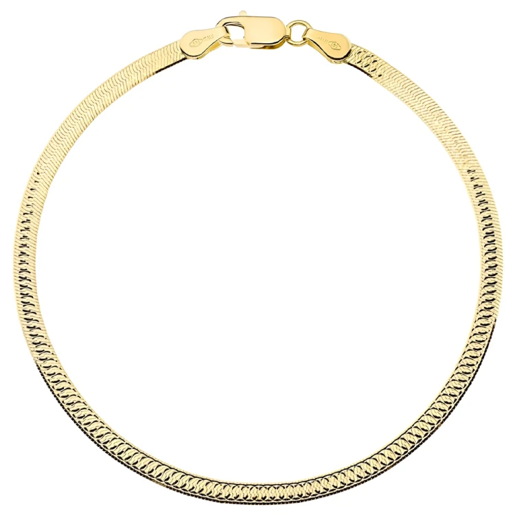 Bransoletka Złota Jednostronnie Diamentowana 3 mm ze Złota próby 585 .jpg