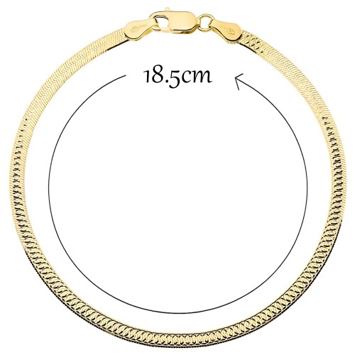Bransoletka Złota Jednostronnie Diamentowana 3 mm ze Złota próby 585 .jpg