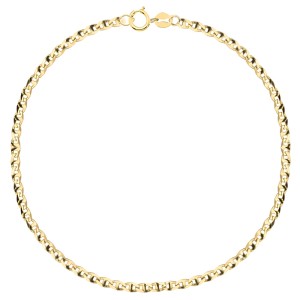 Bransoletka na Nogę Złota Splot Gucci Płaski 585.jpg