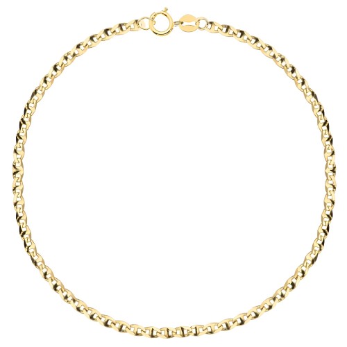 Bransoletka na Nogę Złota Splot Gucci Płaski 585.jpg