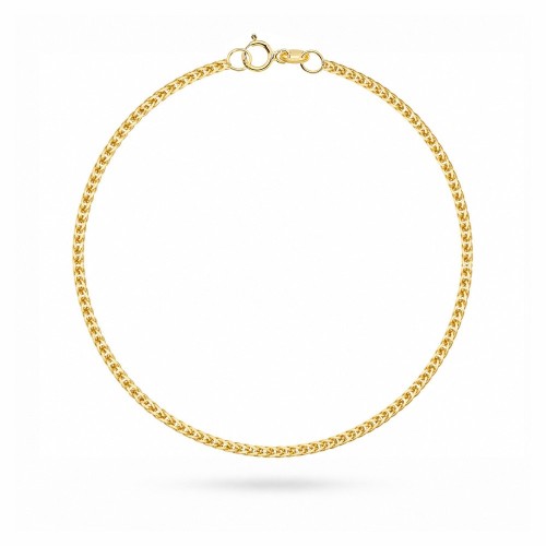 Bransoletka złota splot Lisi Ogon - 2 mm