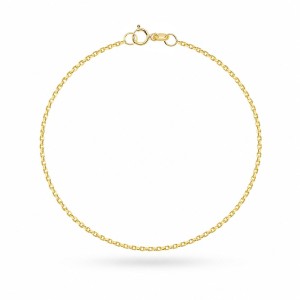 Bransoletka złota - splot rolo na nogę - 1,4 mm