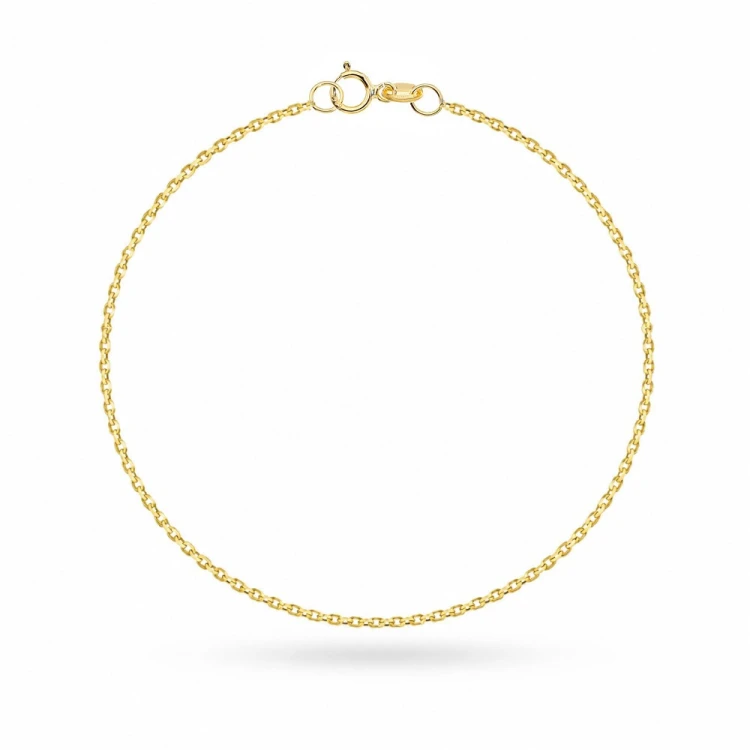 Bransoletka złota - splot rolo na nogę - 1,4 mm