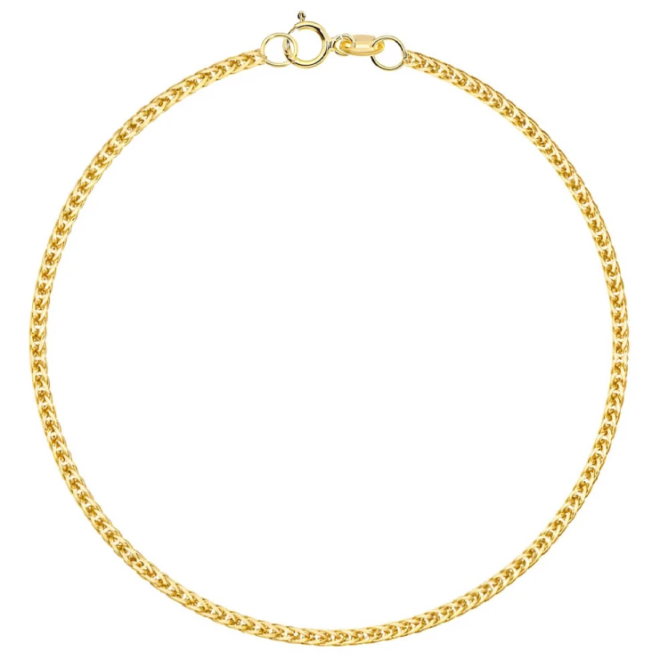 Bransoletka Złota 585 Lisi Ogon 2 mm – Bransoletka z Żółtego Złota .jpg
