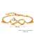 Bransoletka Infinity Srebro 925 Pozłacane z Kryształem Golden Shadow i Cyrkoniami.webp