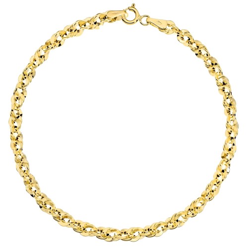 Bransoletka Złota 585 Splot Irydia – Diamentowana Damska Biżuteria 14K.jpg