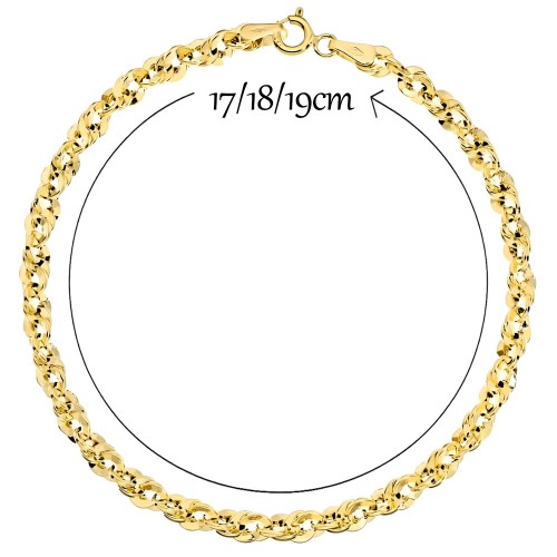 Bransoletka Złota 585 Splot Irydia – Diamentowana Damska Biżuteria 14K.jpg