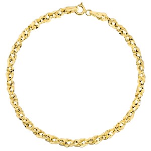 Bransoletka Złota 585 Szeroki Splot Irydia – Diamentowana Damska Biżuteria 14K.jpg